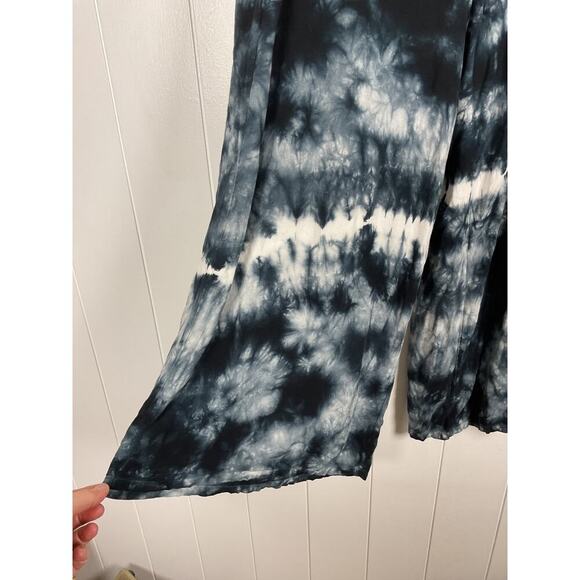 Young, Fabulous, and Broke Womens Wide Leg Elastic Waist Tie Dye Lounge Pants M - Picture 4 of 8